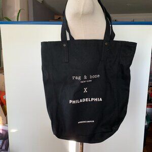 RAG & BONE X PHILADELPHIA BLACK CANVAS BAG